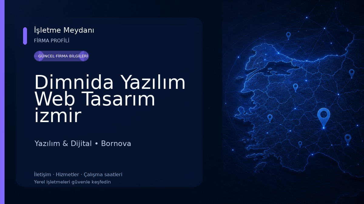 Dimnida Yazılım Web Tasarım izmir