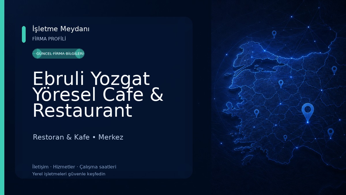 Ebruli Yozgat Yöresel Cafe & Restaurant Restoran & Kafe