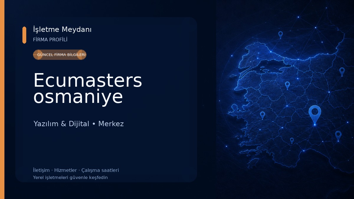 Ecumasters osmaniye