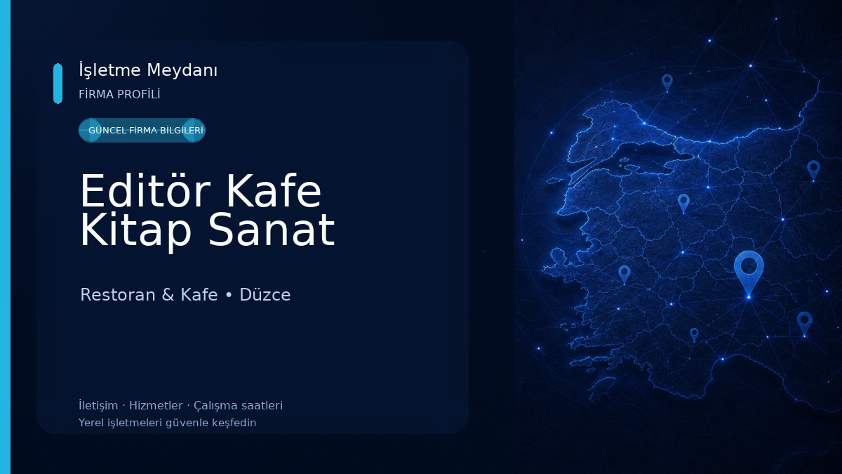 Editör Kafe Kitap Sanat Restoran & Kafe