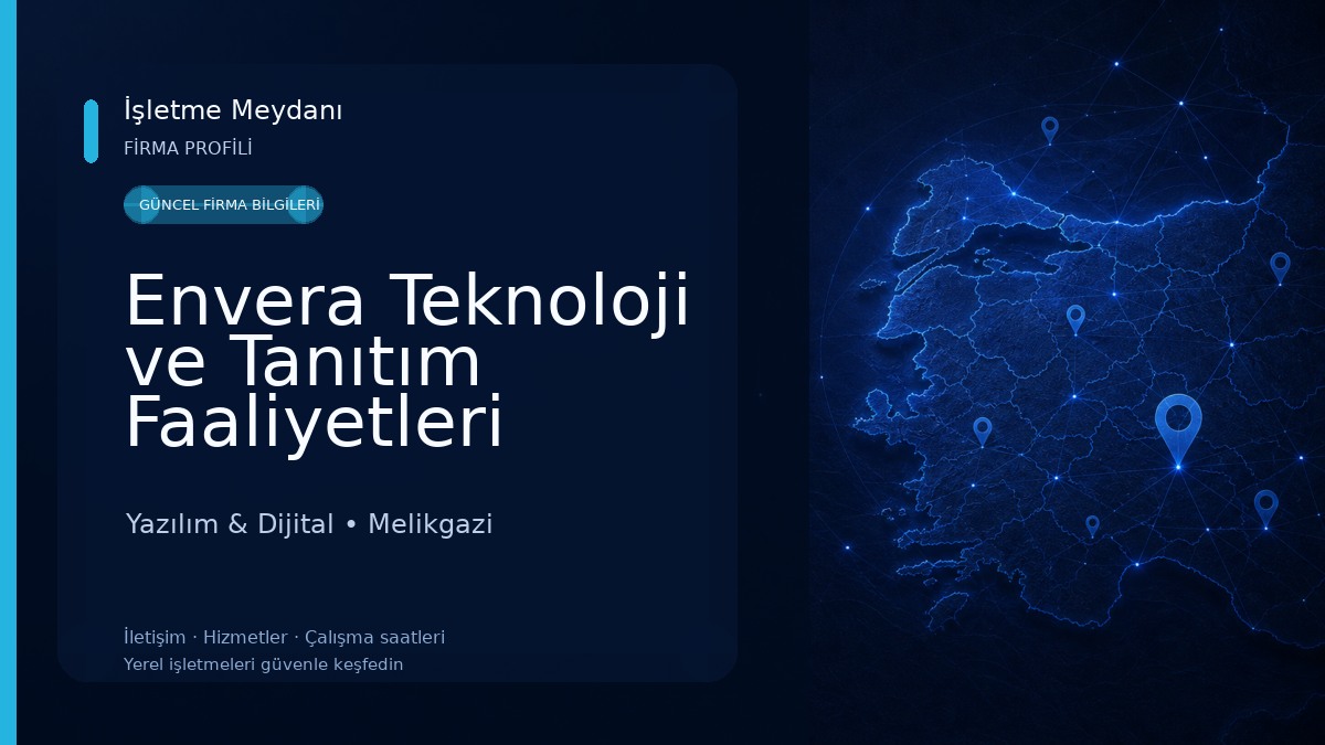 Envera Teknoloji ve Tanıtım Faaliyetleri 