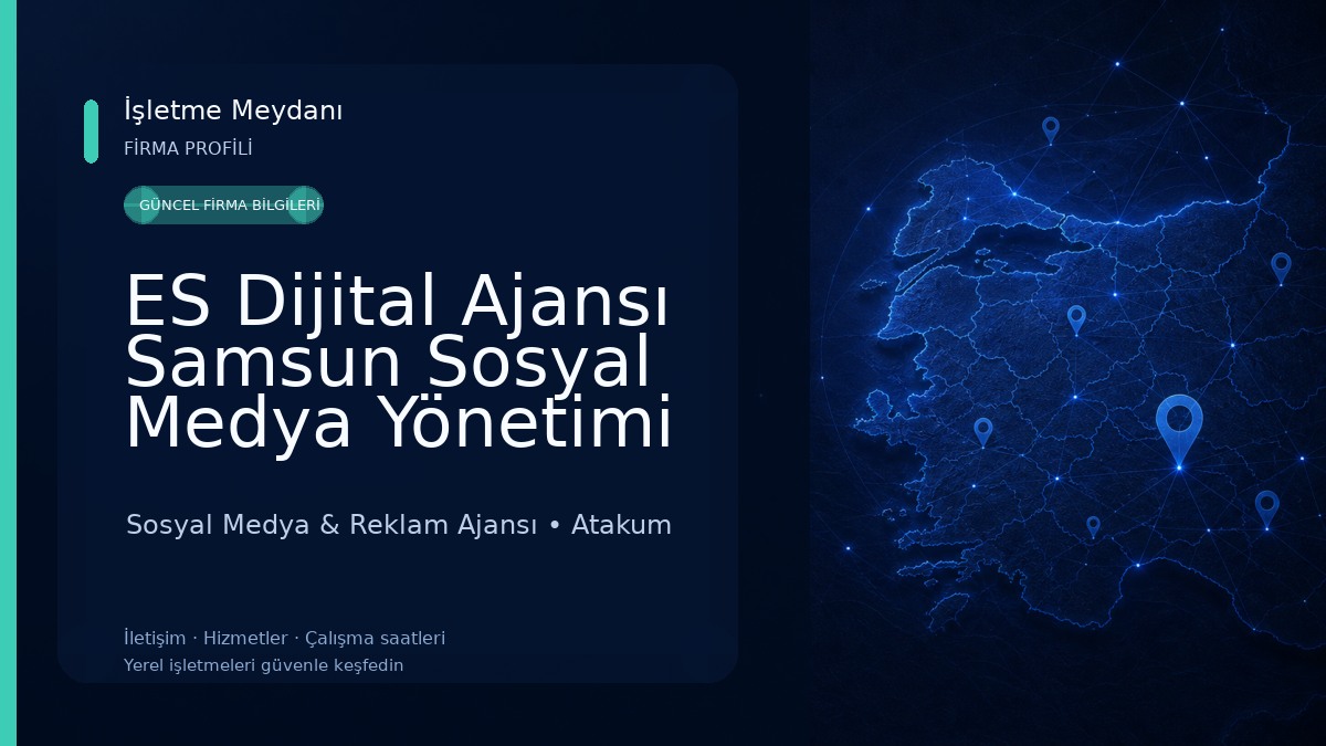 ES Dijital Ajansı Samsun Sosyal Medya Yönetimi ve Video Çekimi Sosyal Medya & Reklam Ajansı