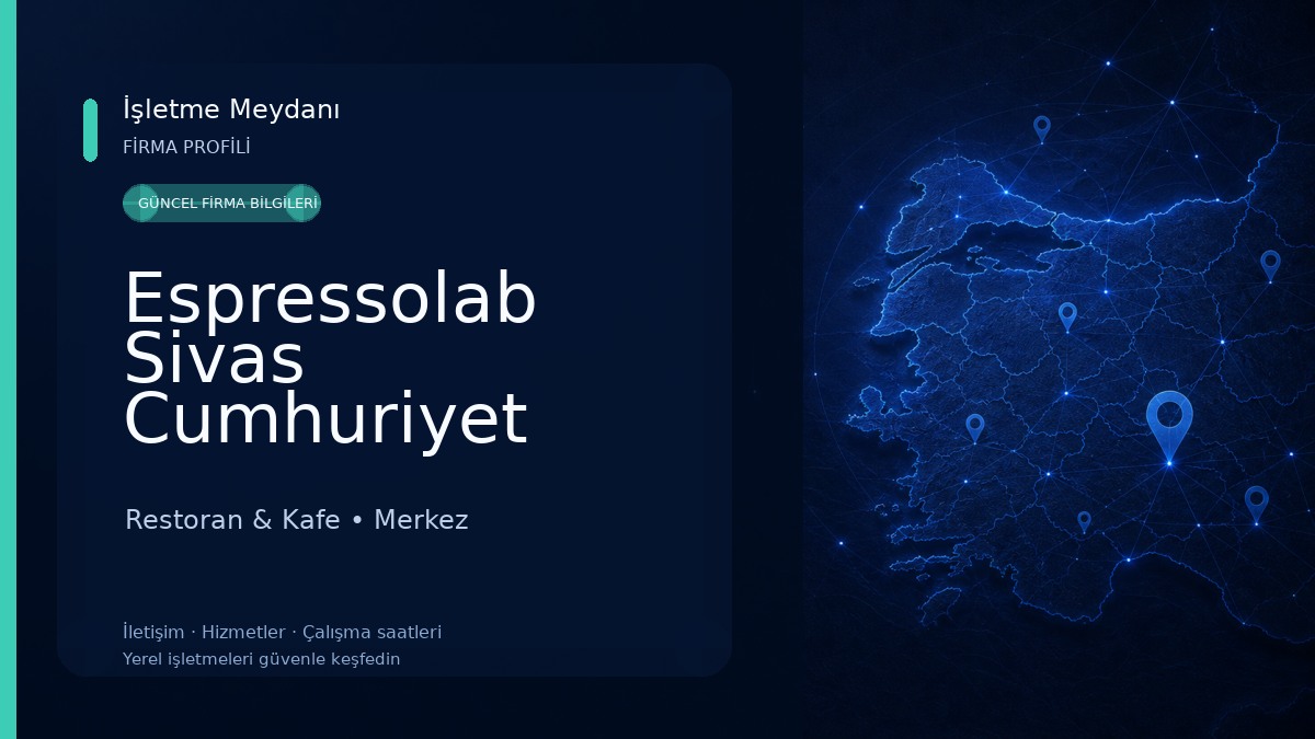 Espressolab Sivas Cumhuriyet Üniversitesi Restoran & Kafe