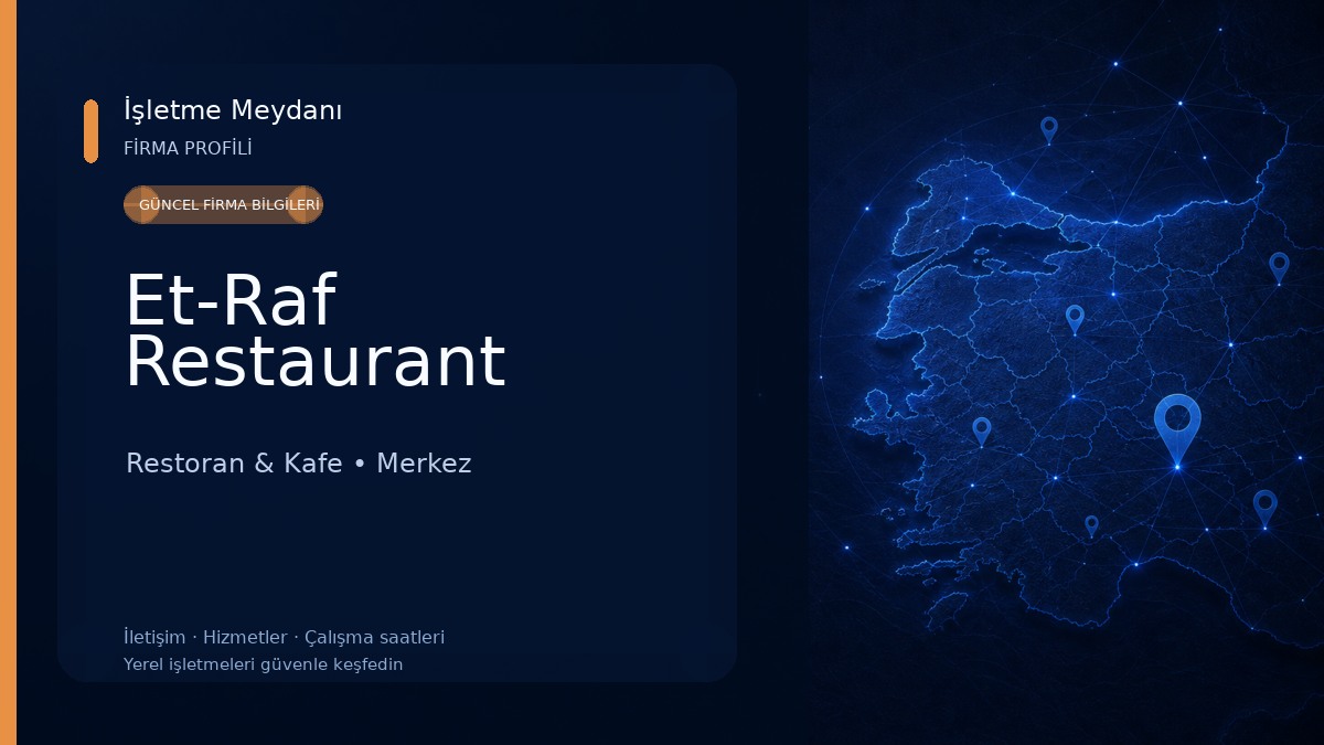 Et-Raf Restaurant Restoran & Kafe