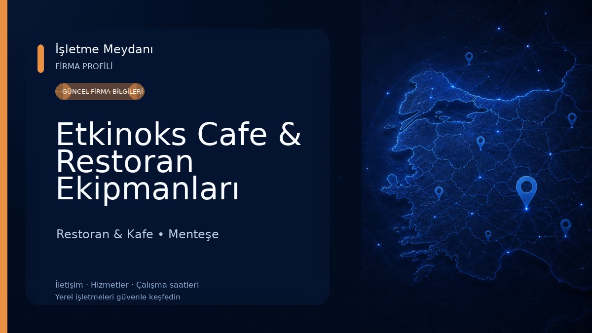 Etkinoks Cafe & Restoran Ekipmanları