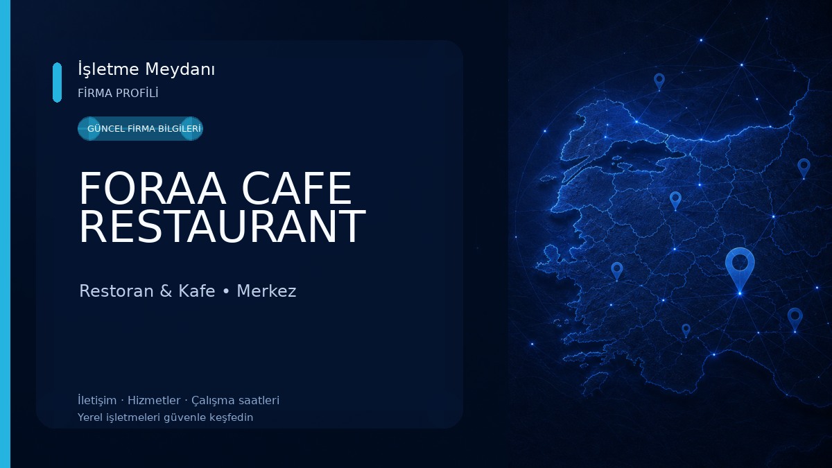 FORAA CAFE RESTAURANT Restoran & Kafe