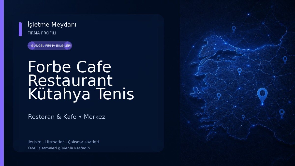 Forbe Cafe Restaurant Kütahya Tenis Kulubü