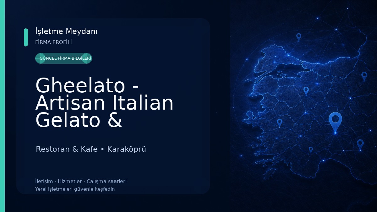 Gheelato - Artisan Italian Gelato & Dondurma