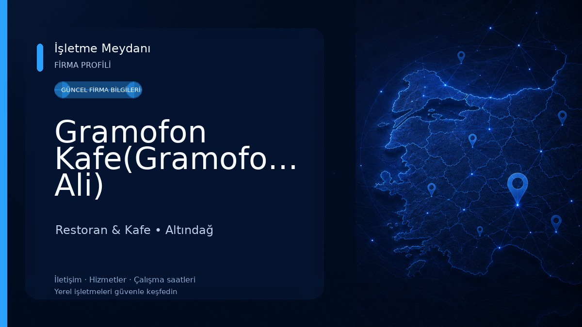 Gramofon Kafe(Gramofoncu Ali) Restoran & Kafe