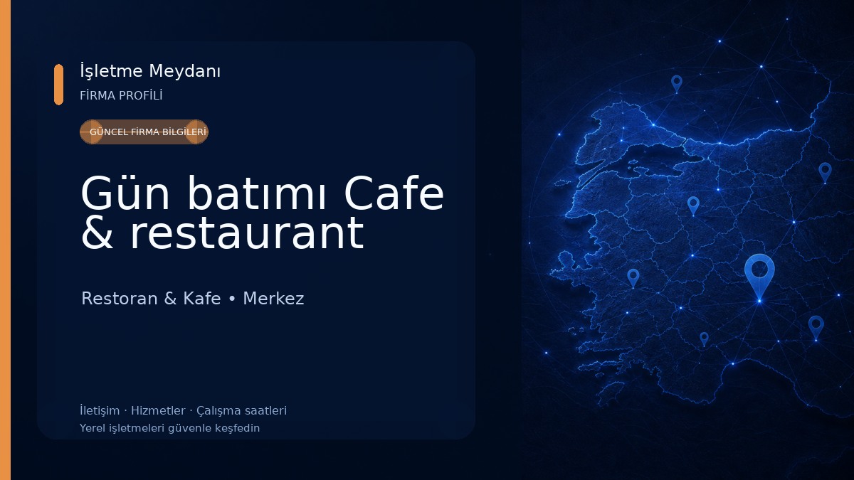 Gün batımı Cafe & restaurant Restoran & Kafe