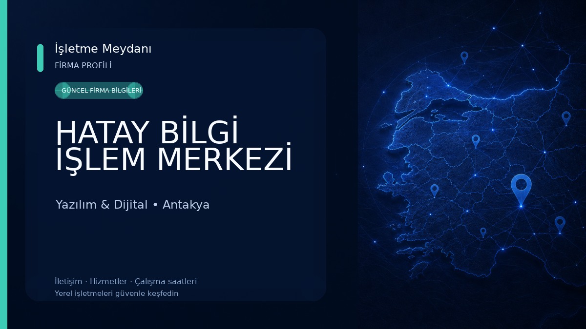 HATAY BİLGİ İŞLEM MERKEZİ Yazılım & Dijital