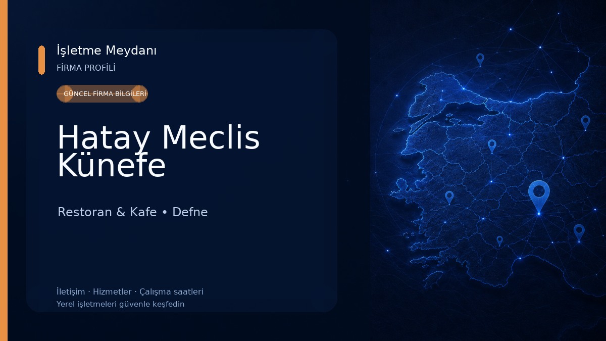 Hatay Meclis Künefe Restoran & Kafe