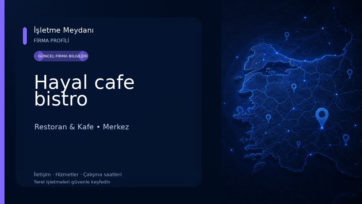 Hayal cafe bistro Restoran & Kafe