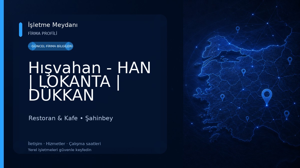 Hışvahan - HAN | LOKANTA | DÜKKAN Restoran & Kafe