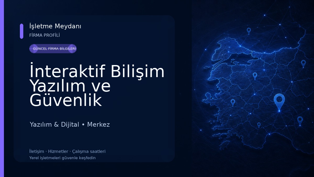 İnteraktif Bilişim Yazılım ve Güvenlik Sistemleri | Çorum Güvenlik Kamerası Yazılım & Dijital