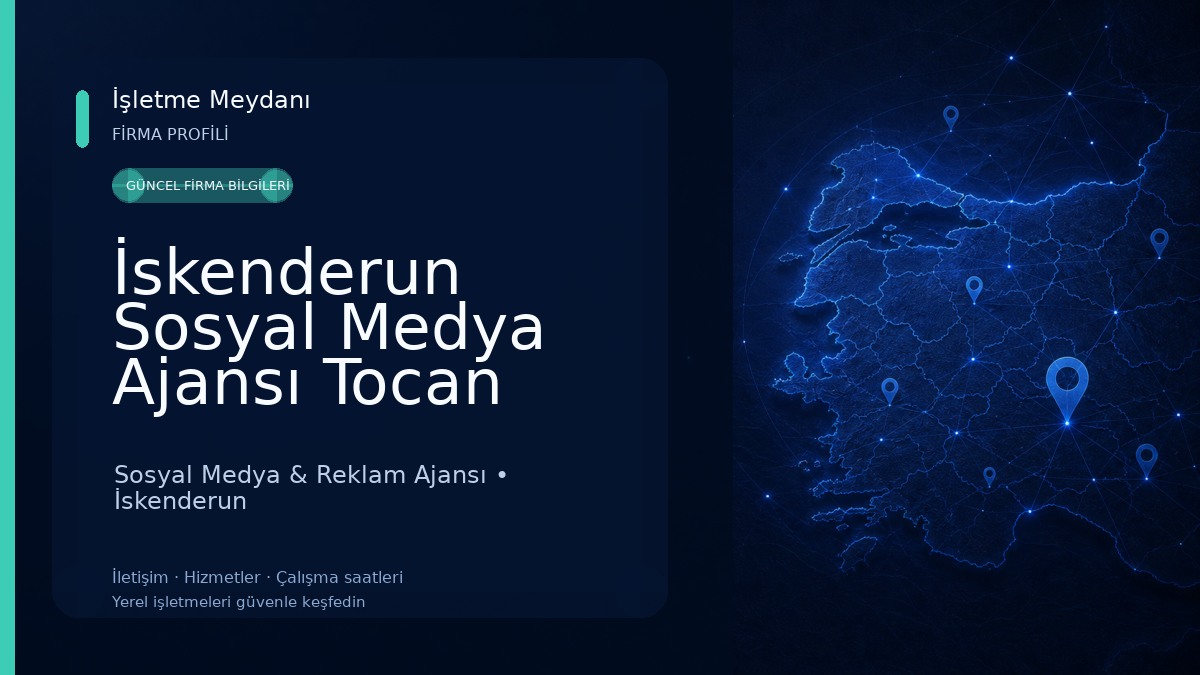 İskenderun Sosyal Medya Ajansı Tocan Sosyal Medya & Reklam Ajansı