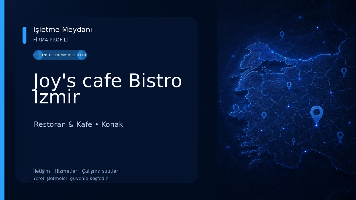 Joy's cafe Bistro İzmir Restoran & Kafe