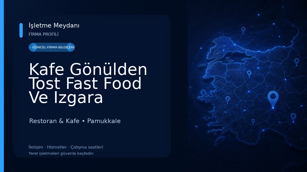 Kafe Gönülden Tost Fast Food Ve Izgara Restoran & Kafe