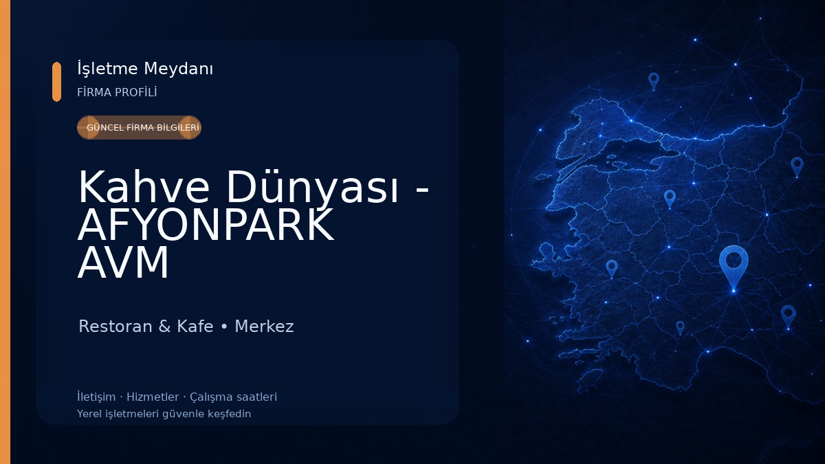 Kahve Dünyası - AFYONPARK AVM