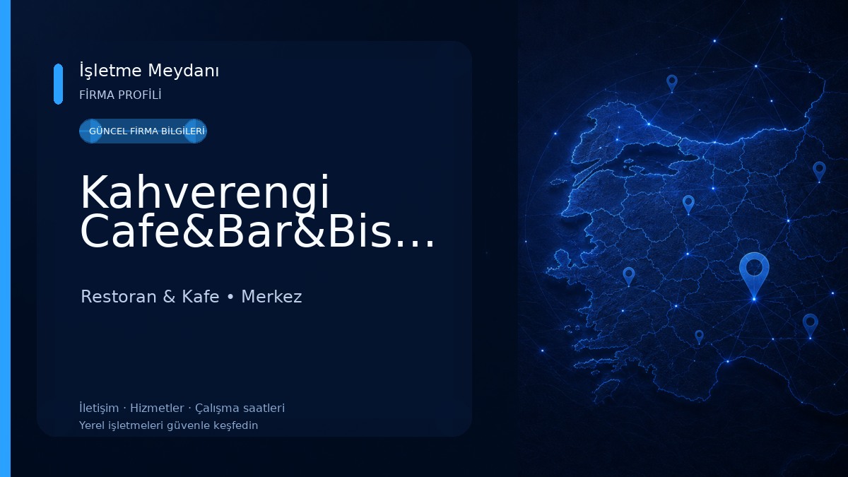 Kahverengi Cafe&Bar&Bistro Restoran & Kafe
