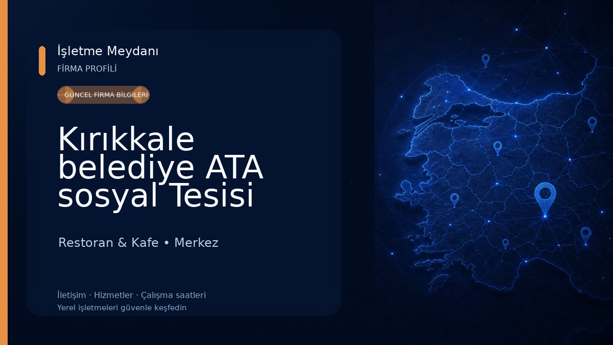 Kırıkkale belediye ATA sosyal Tesisi Restoran & Kafe