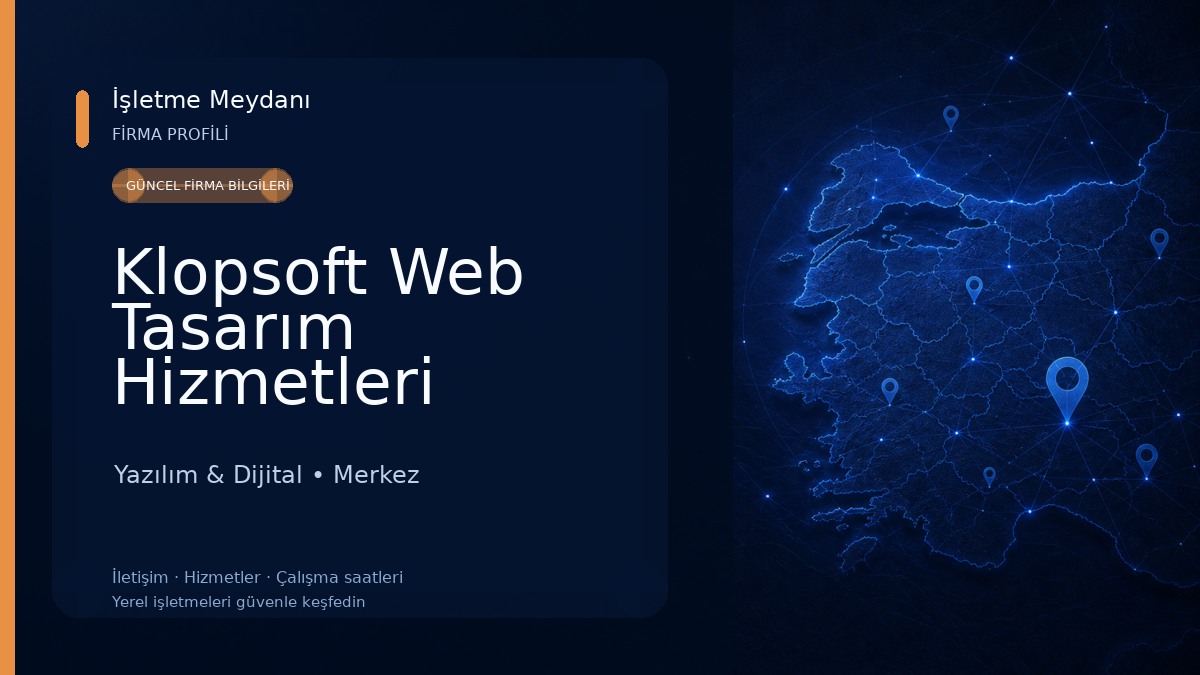 Klopsoft Web Tasarım Hizmetleri 
