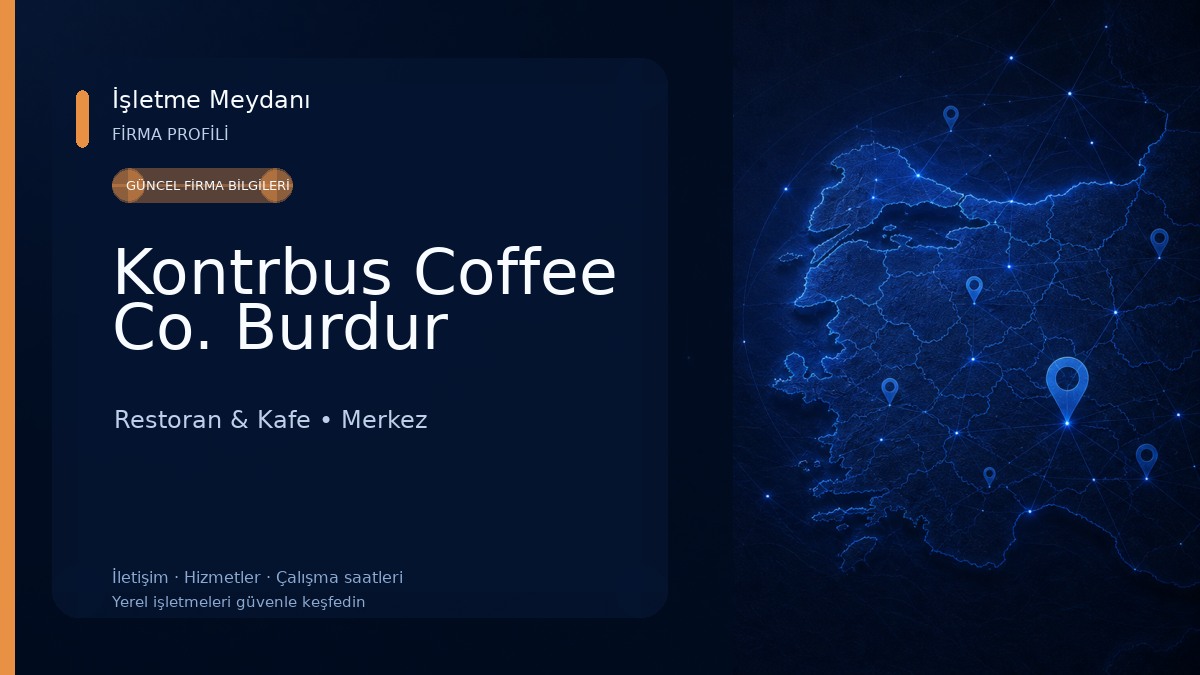 Kontrbus Coffee Co. Burdur Restoran & Kafe