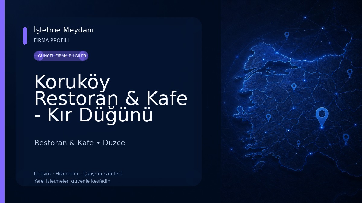Koruköy Restoran & Kafe - Kır Düğünü