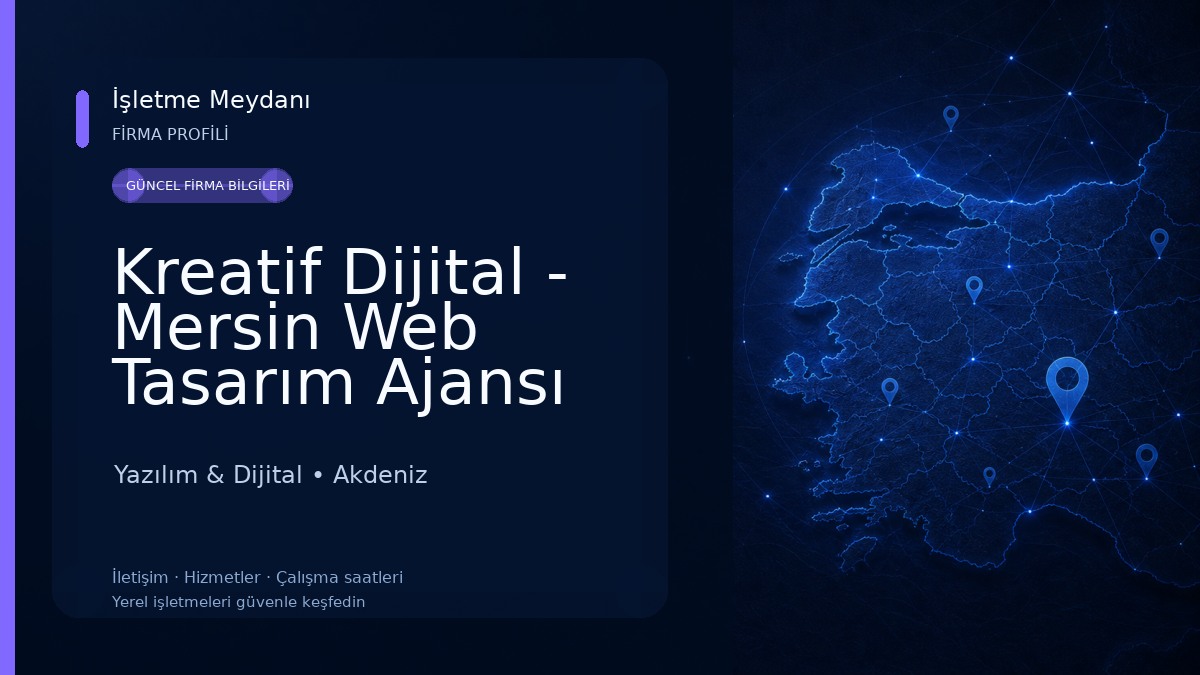 Kreatif Dijital - Mersin Web Tasarım Ajansı 