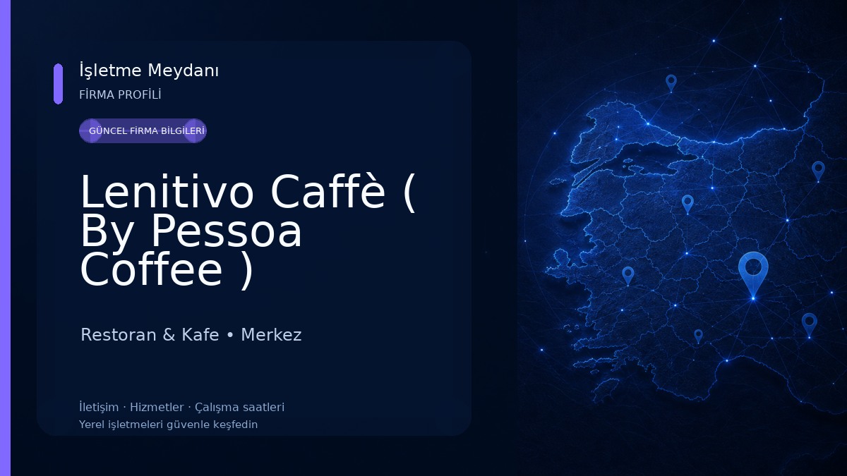 Lenitivo Caffè ( By Pessoa Coffee ) Restoran & Kafe