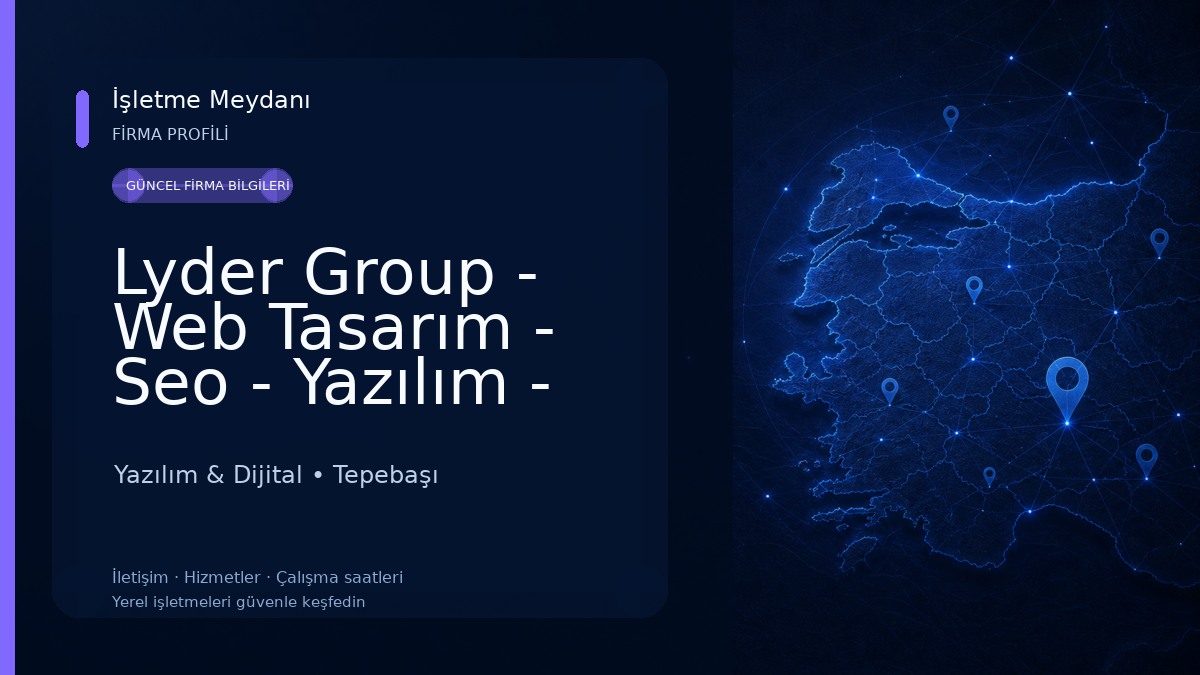 Lyder Group - Web Tasarım - Seo - Yazılım - Eticaret