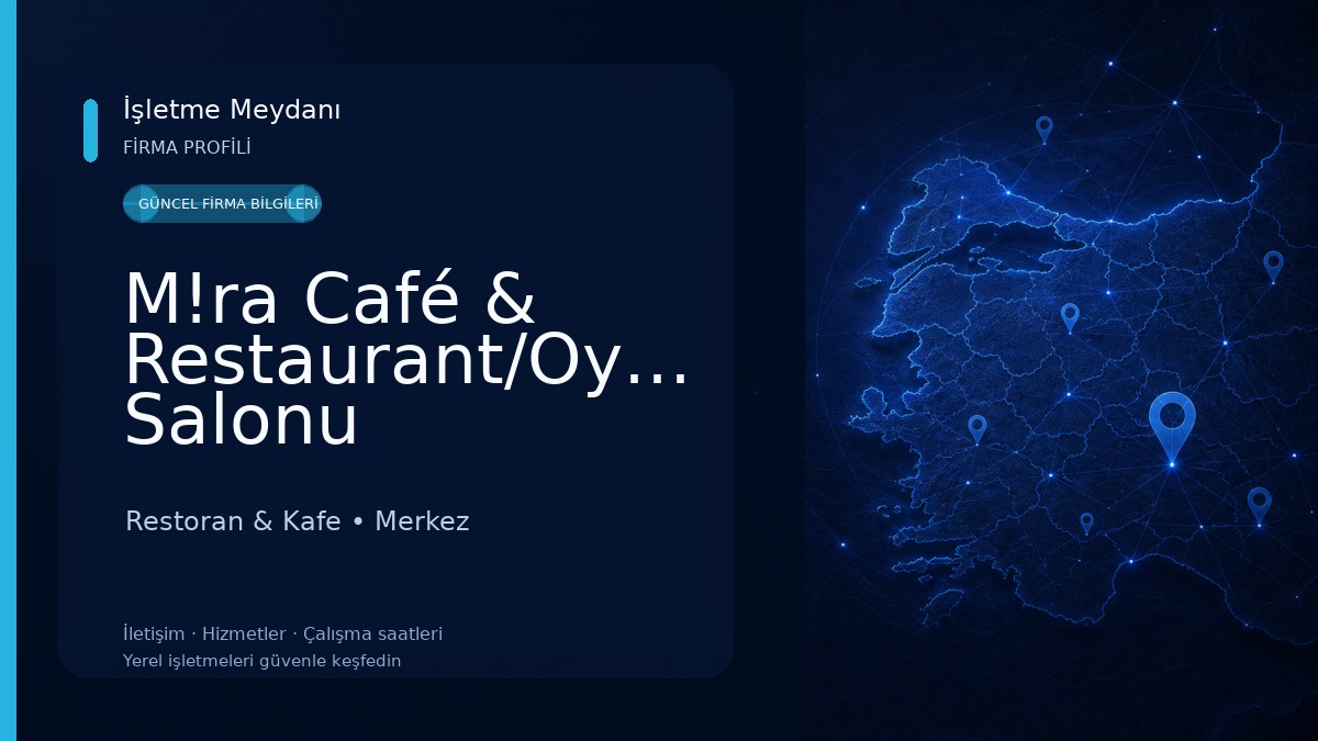 M!ra Café & Restaurant/Oyun Salonu Restoran & Kafe