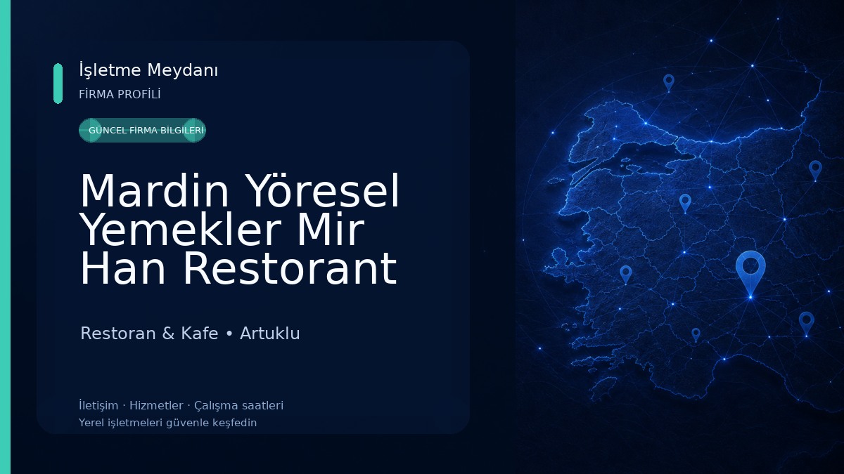 Mardin Yöresel Yemekler Mir Han Restorant 