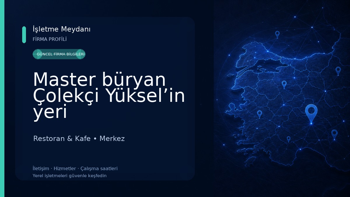 Master büryan Çolekçi Yüksel’in yeri