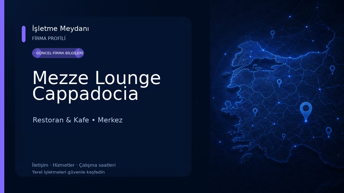 Mezze Lounge Cappadocia Restoran & Kafe