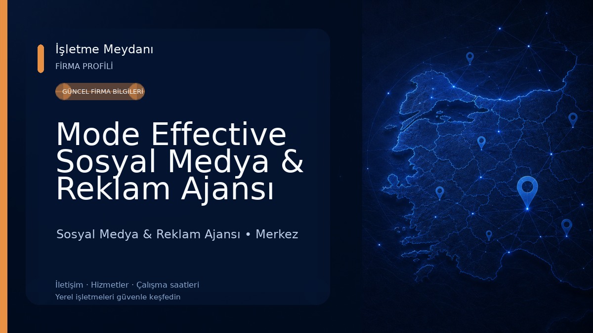 Mode Effective Sosyal Medya & Reklam Ajansı Sosyal Medya & Reklam Ajansı
