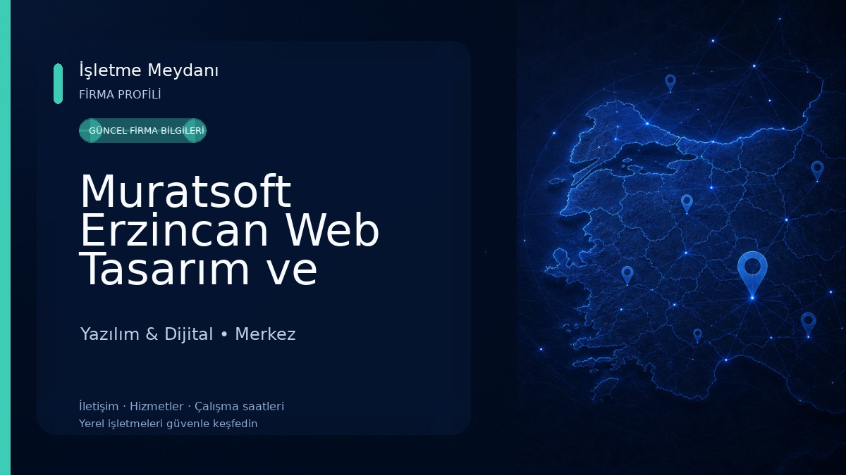 Muratsoft Erzincan Web Tasarım ve Yazılım 