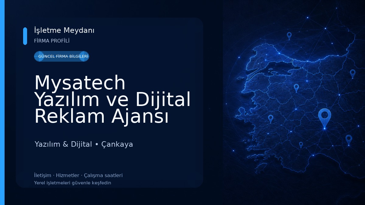 Mysatech Yazılım ve Dijital Reklam Ajansı Yazılım & Dijital