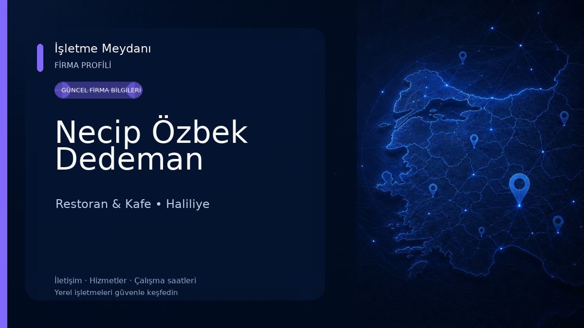 Necip Özbek Dedeman Restoran & Kafe