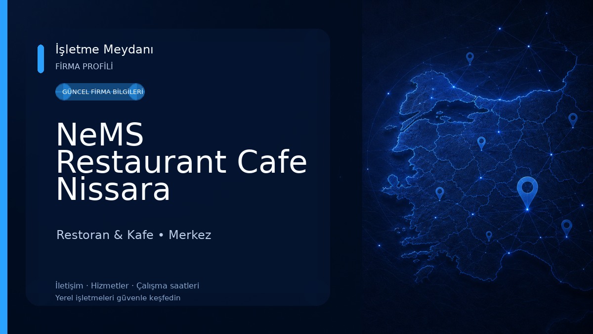 NeMS Restaurant Cafe Nissara Nevşehir Şubesi Restoran & Kafe