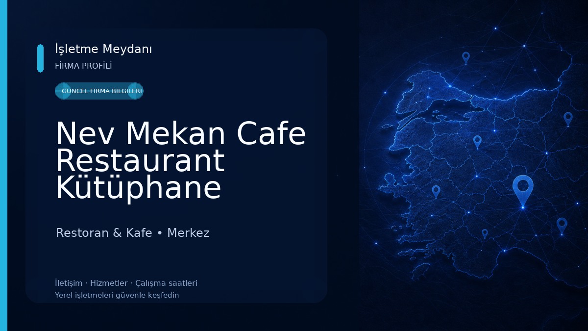 Nev Mekan Cafe Restaurant Kütüphane Restoran & Kafe