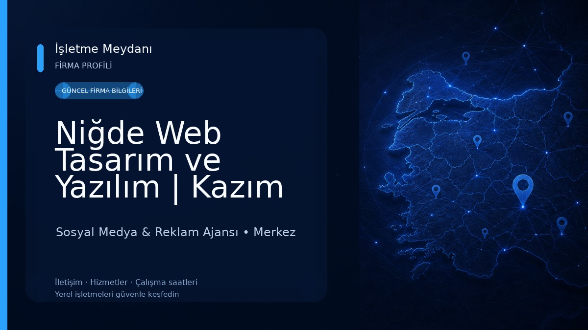 Niğde Web Tasarım ve Yazılım | Kazım Can Yıldırım Sosyal Medya & Reklam Ajansı