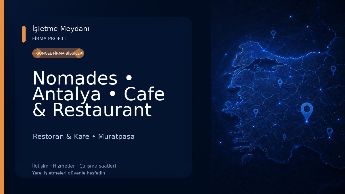 Nomades • Antalya • Cafe & Restaurant Restoran & Kafe