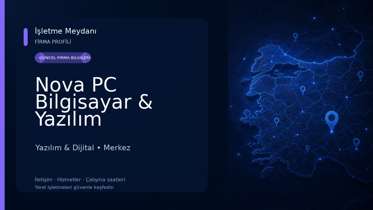 Nova PC Bilgisayar & Yazılım 