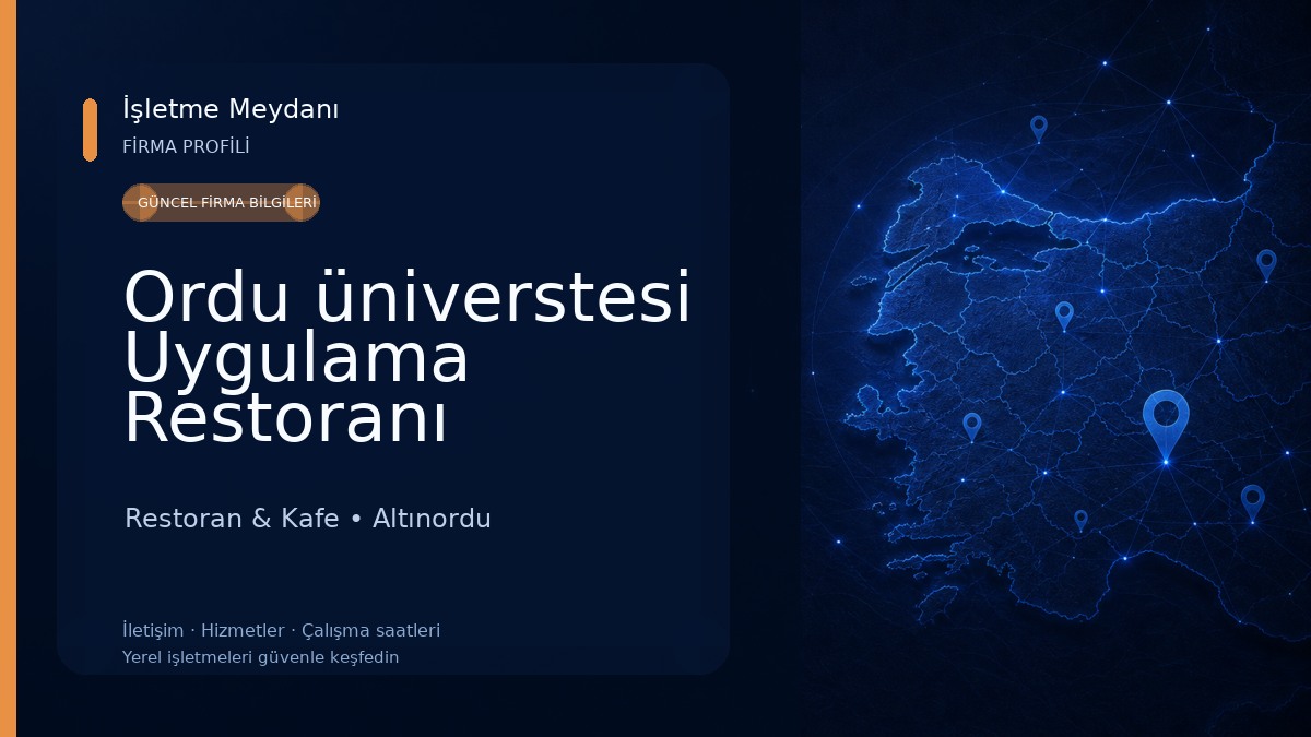 Ordu üniverstesi Uygulama Restoranı (RESTORAN ODÜ) Restoran & Kafe