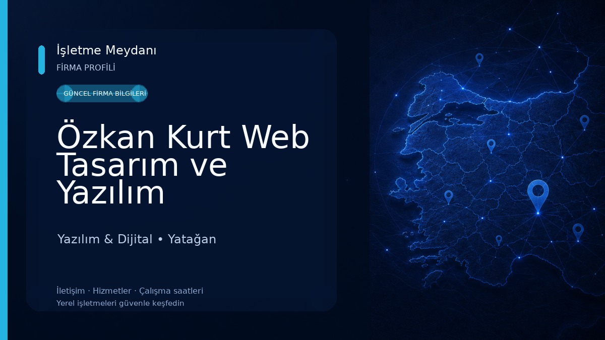 Özkan Kurt Web Tasarım ve Yazılım Yazılım & Dijital