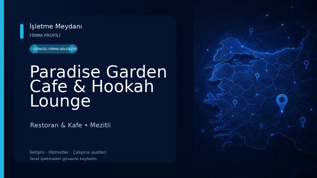 Paradise Garden Cafe & Hookah Lounge Restoran & Kafe