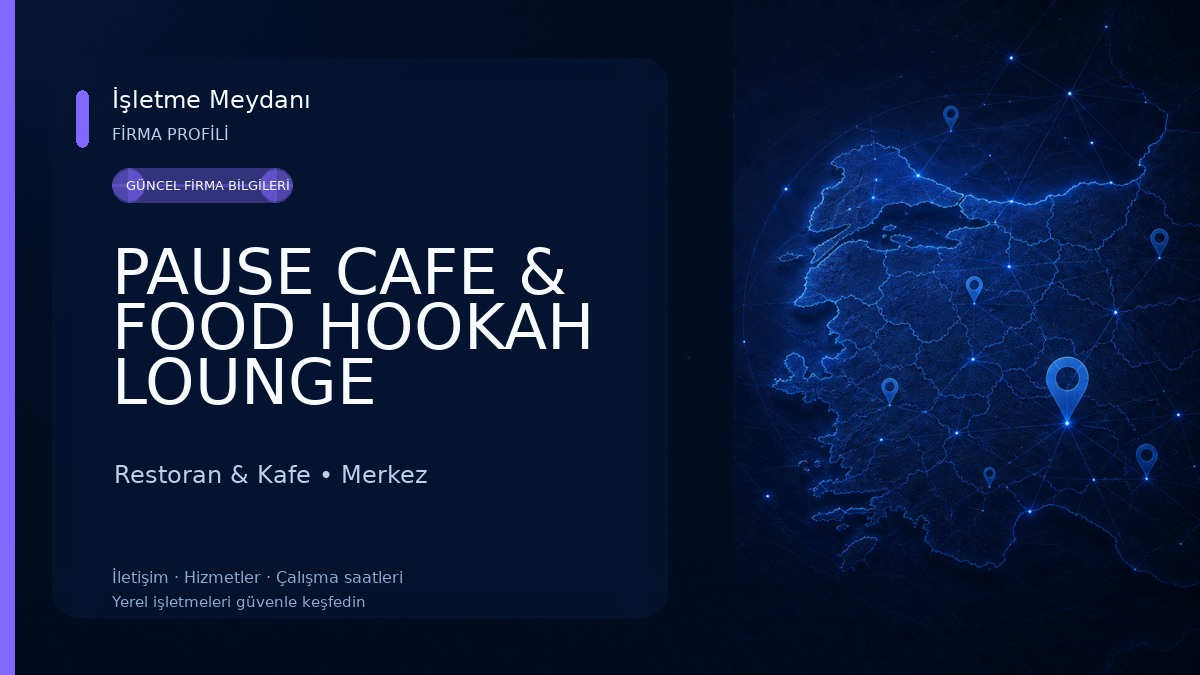 PAUSE CAFE & FOOD HOOKAH LOUNGE