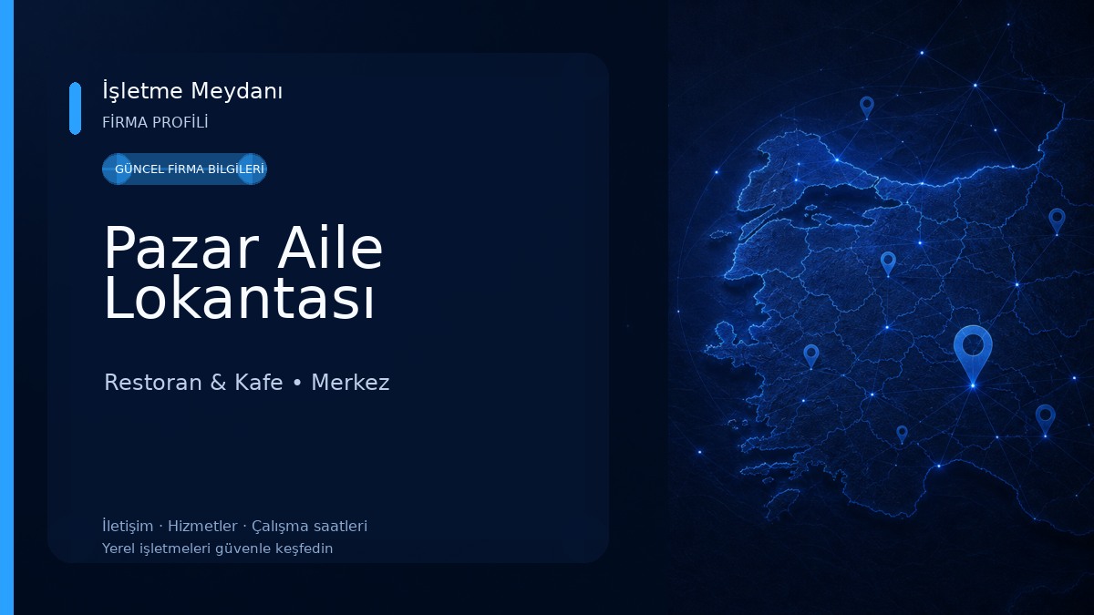 Pazar Aile Lokantası Restoran & Kafe