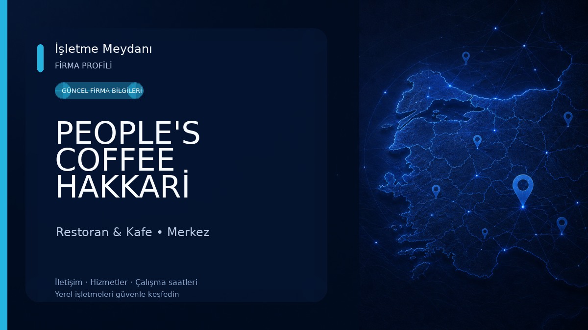PEOPLE'S COFFEE HAKKARİ